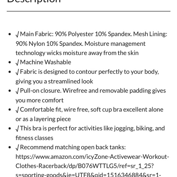 Icyzone Women's Aqua Swim Top - NWT - Small - Picture 8 of 8